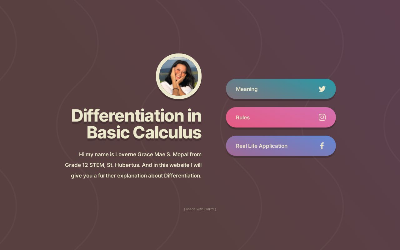 Carrd profile picture for @differentiation